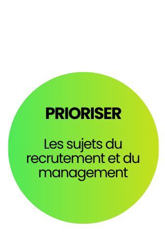 Prioriser : Les sujets du recrutement et du management Dédier : Des ressources humaines et financières Structurer : Leur processus de recrutement en le professionnalisant Attirer : En développant leur marque employeur.